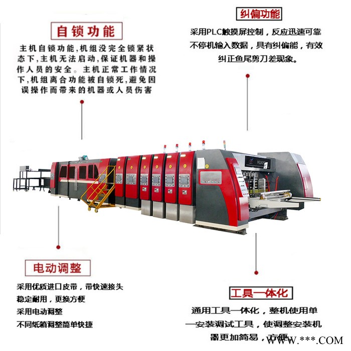 华誉 纸箱联动线LD-B1224型 水墨自动印刷机 纸箱一体成型机 印刷联动线图1