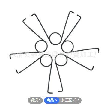 扭转弹簧定制 拉力单扭双扭发夹电池空调玩具遥控器弹簧 小扭簧图2