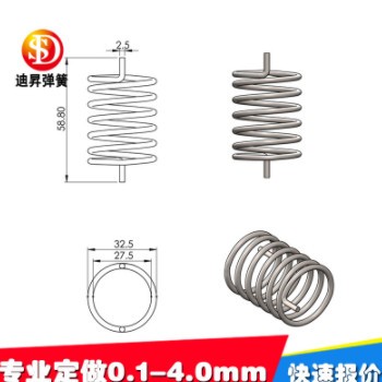 宁波余姚慈溪弹簧厂耐高温压缩弹簧 耐疲劳不锈钢弹簧图1