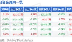 股票行情快报：宝钢股份（600019）8月9日主力资金净买入1213.33万元